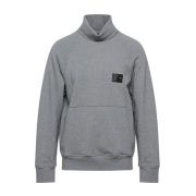 Neil Barrett Jewel Turtleneck Sweatshirt med Patch Detalj Gray, Dam