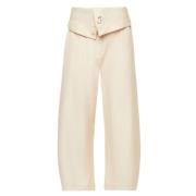 JW Anderson Beige Vikbara Byxor Beige, Dam