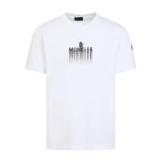 Moncler Stilig T-shirt för män White, Herr