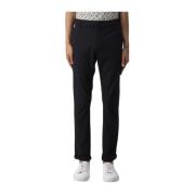 Dondup Slim Fit Svarta Bomullsbyxor Black, Herr