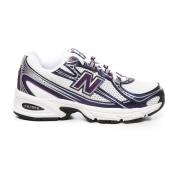 New Balance Reflekterande N Logo Sneakers Vit Lila Multicolor, Herr