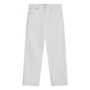 Agolde Regular Fit Denim Jeans White, Herr