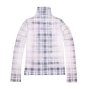 Acne Studios Rutig Fade-Out Sömlös Topp Multicolor, Dam