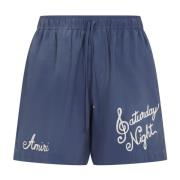 Amiri Blåa bermudashorts för män Blue, Herr