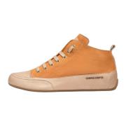 Candice Cooper Buffat läder och mocka ankel sneakers MID S Orange, Dam