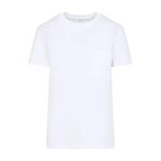 Max Mara Logoficka T-shirt White, Dam