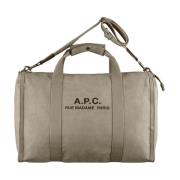 A.p.c. Militärstil Weekendväska Gray, Unisex