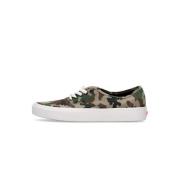 Vans Autentisk Camo Olive/Vit Sneaker Green, Herr