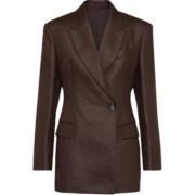 Brunello Cucinelli Linneblazer för Män Brown, Dam