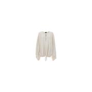 Tom Ford Lyxig Cashmere Oversize Tröja med Dragsko White, Dam