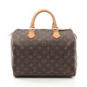 Louis Vuitton Vintage Pre-owned Canvas handvskor Brown, Dam