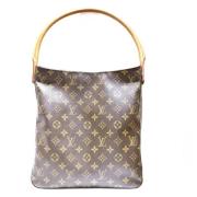 Louis Vuitton Vintage Pre-owned Tyg louis-vuitton-vskor Brown, Dam