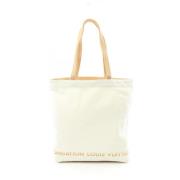 Louis Vuitton Vintage Pre-owned Canvas louis-vuitton-vskor White, Dam