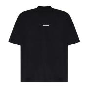 Bonsai Svart bomull T-shirt med frontlogo Black, Herr