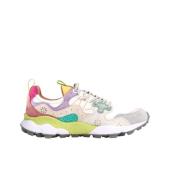 Flower Mountain Suede/Nylon Dam Sneakers Multicolor, Dam