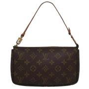 Louis Vuitton Vintage Pre-owned Canvas kuvertvskor Brown, Dam