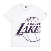 New Era NBA Logo Tee Los Angeles Lakers White, Herr