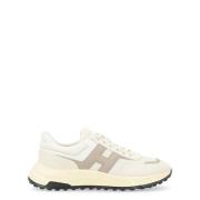 Hogan Ivory och beige mocka sneaker Hyperlight White, Herr