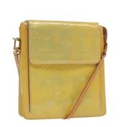 Louis Vuitton Vintage Pre-owned Laeder axelremsvskor Yellow, Dam