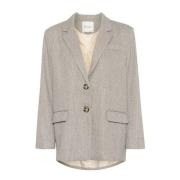 My Essential Wardrobe Elegant Blazer Jacka Havre Melange Gray, Dam