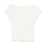 P.a.r.o.s.h. Kräm Top med True-to-Size Fit Beige, Dam