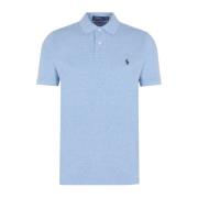 Polo Ralph Lauren Broderad logotyp piquet polotröja Blue, Herr