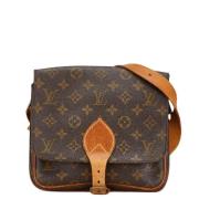 Louis Vuitton Vintage Pre-owned Canvas crossbodyvskor Brown, Dam