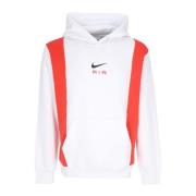 Nike Air Po Hoodie Fleece Sweatshirt White, Herr