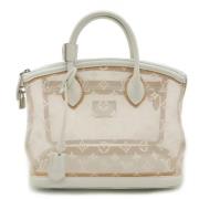 Louis Vuitton Vintage Pre-owned Tyg louis-vuitton-vskor White, Dam