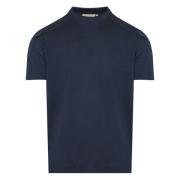 Canali Italiensk bomullst-shirt, Designers kod Mj00002T0356 Blue, Herr