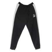 PUMA Svarta trackpants med elastisk midja Black, Herr