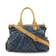 Louis Vuitton Vintage Pre-owned Canvas totevskor Blue, Dam