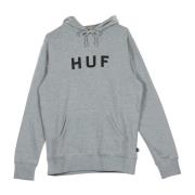 HUF Grå Heather Herr Hoodie Essentials Gray, Herr