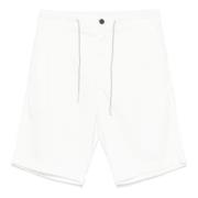 Eleventy Lyocell/Bomullsshorts med Fickor, Tillverkad i Italien White,...