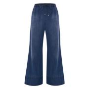 Kocca Stiliga Wide Jeans för Kvinnor Blue, Dam