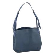 Louis Vuitton Vintage Pre-owned Laeder axelremsvskor Blue, Dam