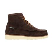 Sebago Brun Mocka Ankelkänga Zigzag Sömn Brown, Herr