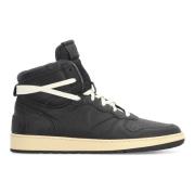 Rhude Vintage Läder High-Top Sneakers Black, Herr