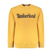 Timberland Klassiskt Logotyp Crew Neck Sweatshirt - Gul Yellow, Herr