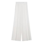 Max Mara Regular Fit Byxor White, Dam