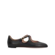 Bally Svarta Beliska Ballerinaskor i Läder Black, Dam