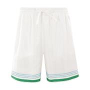 Casablanca Vita Silke Rand Shorts White, Herr