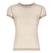 Rick Owens Crew Neck T-shirt Pink, Dam