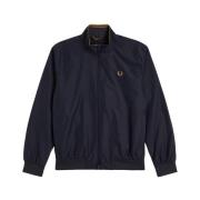 Fred Perry Blå Sportig Nylonjacka Brentham Stil Blue, Herr