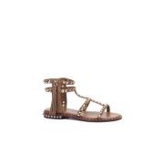 ASH Sandalo Flat Sandals Brown, Dam