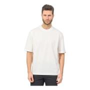 Armani Exchange Vit T-shirt med upprullade ärmar White, Herr