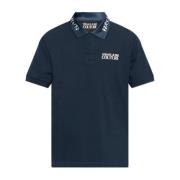 Versace Jeans Couture Polo med tryckt logotyp Blue, Herr