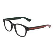 Gucci Fyrkantiga glasögon i acetat Black, Unisex