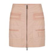 Iceberg Blush bomull fallskärm canvas kort kjol Pink, Dam