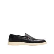 Santoni Klassiska Läderloafers Black, Herr